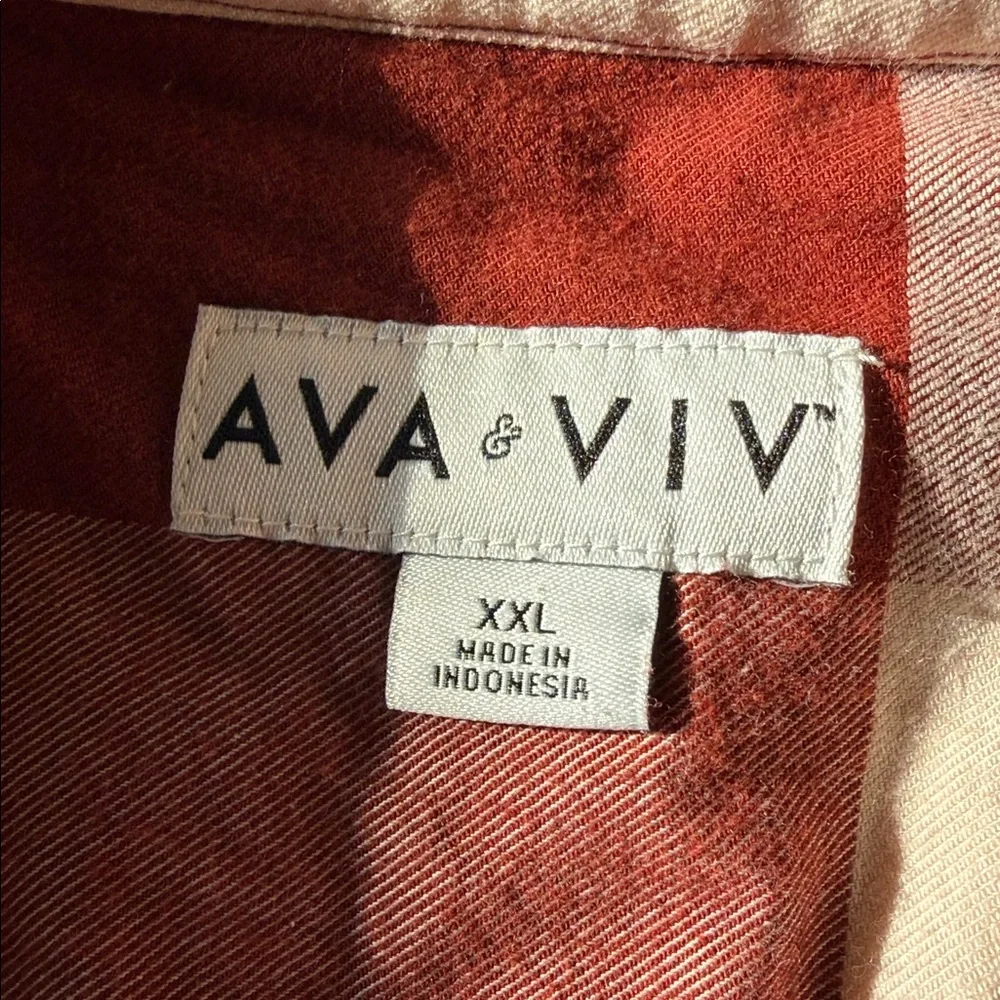 Ava & Viv casual plaid